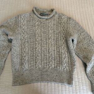 Aran Wool Cable Knit Sweater